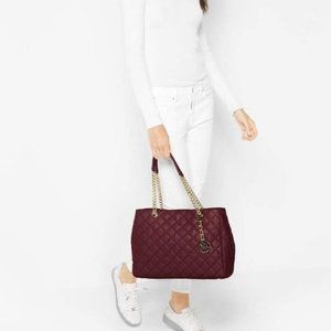 NWT Michael Kors Susannah Large Quilted Tote
